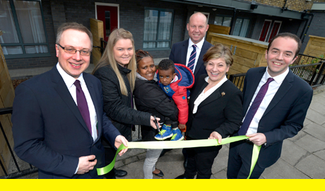 Old garages are transformed into new council homes
