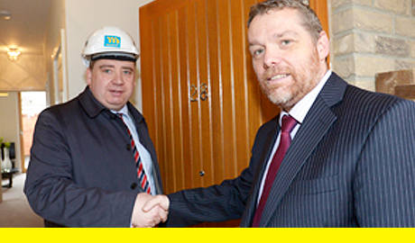 Handing Over the First Property at The Leys