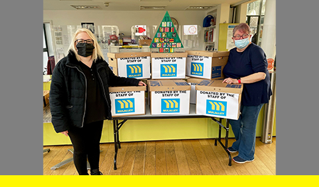 Mulalley staff donate to the Welcome Project for 10 consecutive years