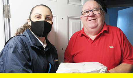 Fish and Chip lunch for residents in Norman Court
