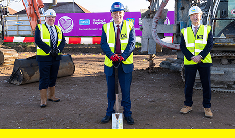 Work starts at Oxlow Lane, Dagenham