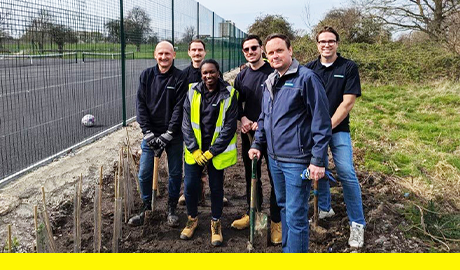 Tree planting at Central Park in Dagenham